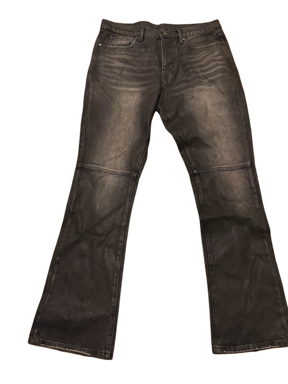 MNML Flared Wax Denim Jeans